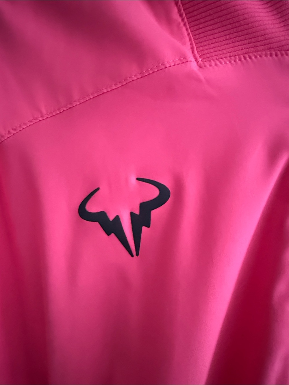 Nike Men’s Rafa Nadal Neon Pink Track Jacket with White Sleeve Panels - Picture 2 of 6